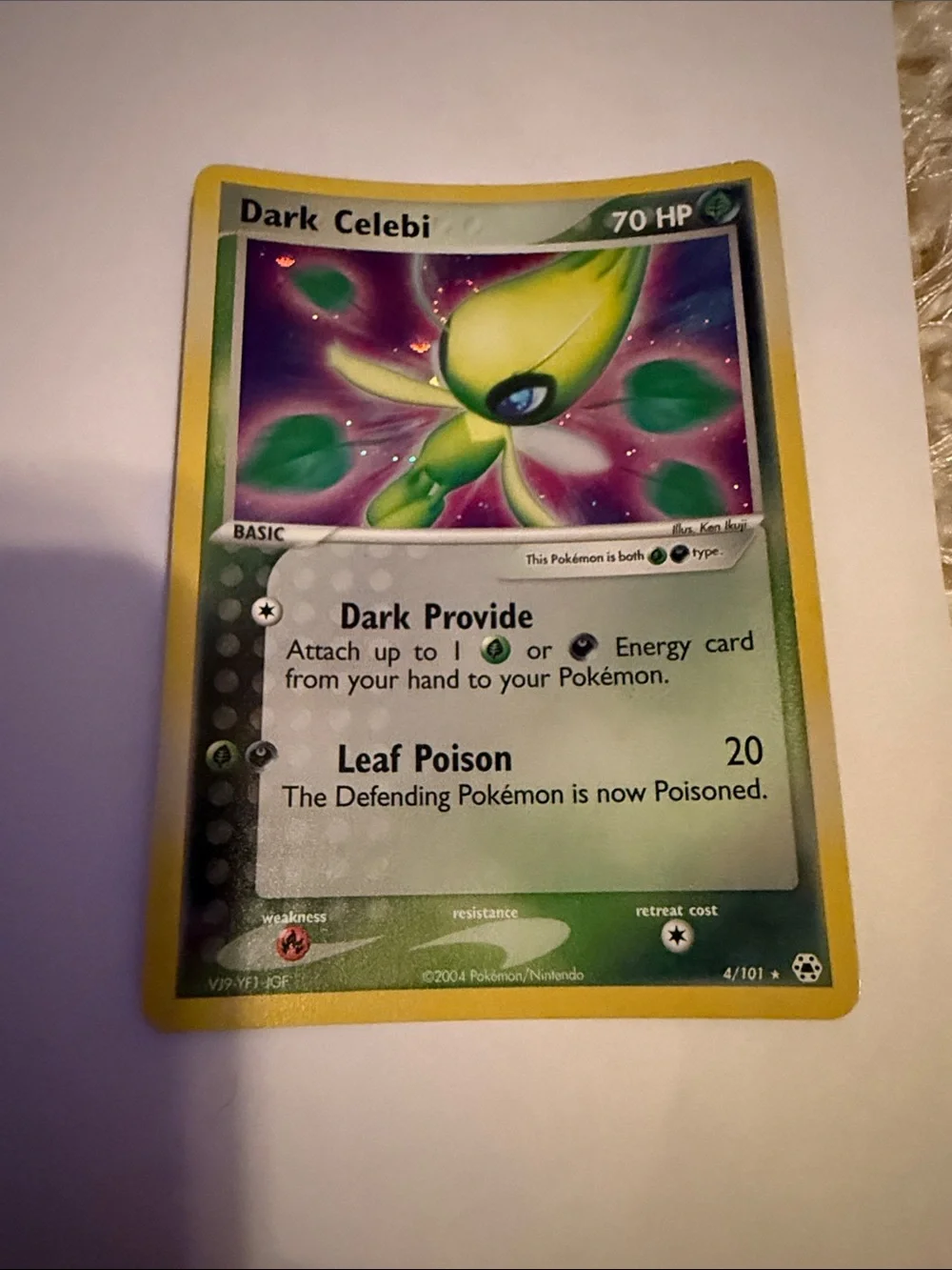 2004 POKEMON EX DARK CELEBI HOLO HIDDEN LEGENDS #4/101